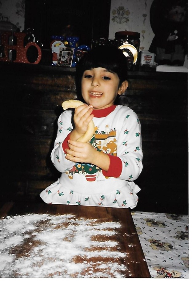 Lauren making struffoli